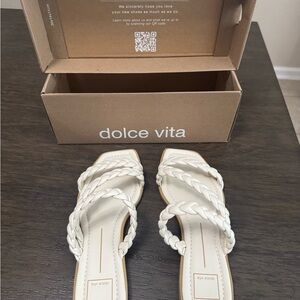 Dolce Vita Cream Strappy Sandals